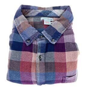 Carbon 2 Cobalt Plaid Flannel Cotton Shirt Size XXL